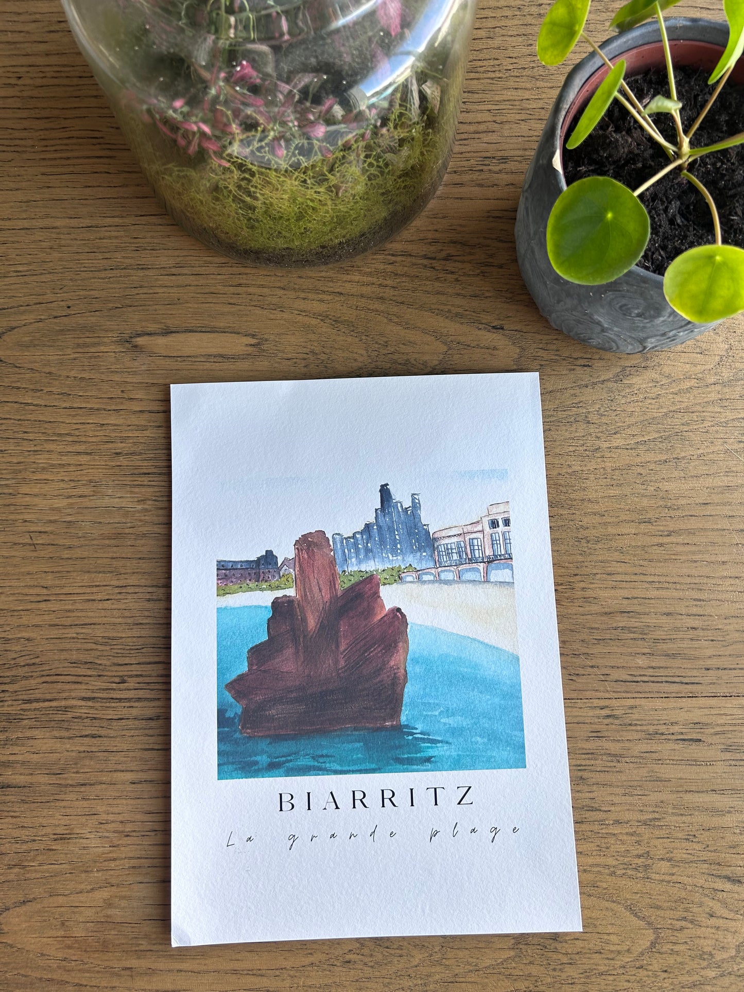 Print Biarritz, La Grande Plage