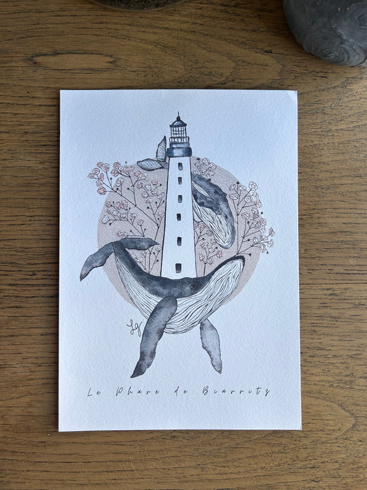 Print Le Phare de Biarritz