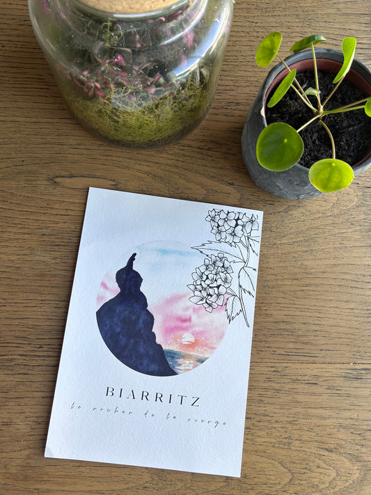 Print Biarritz, Le Rochez de la Vierge