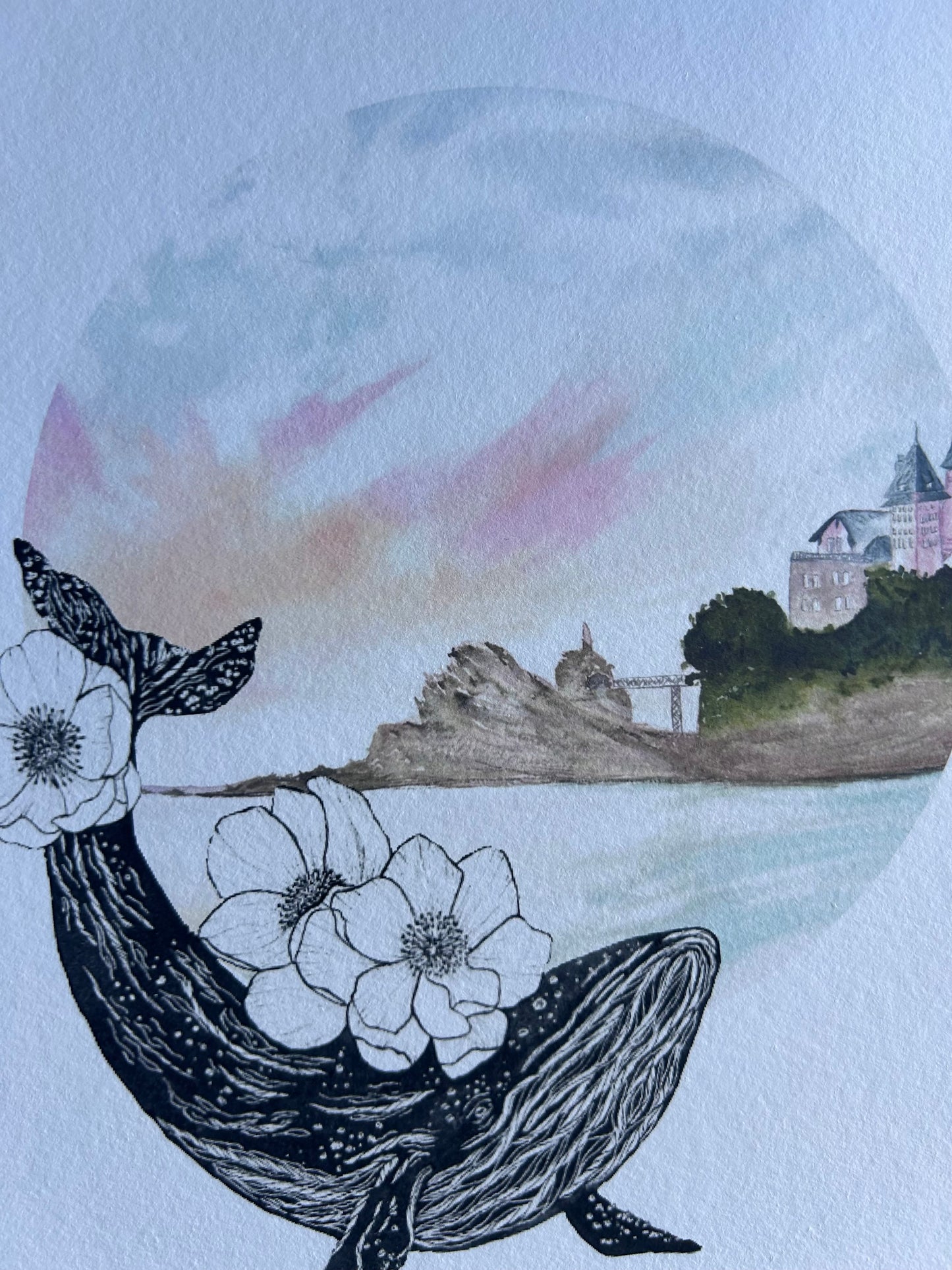 Print Biarritz, La Côte des Basques