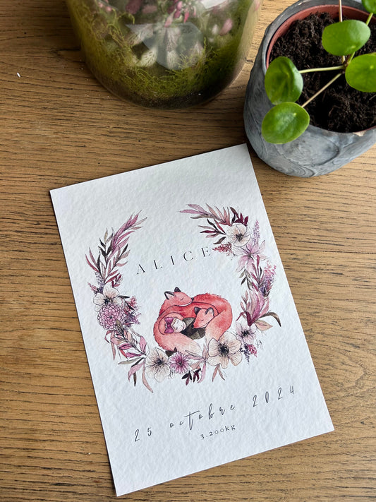 Affiche de Naissance Renard