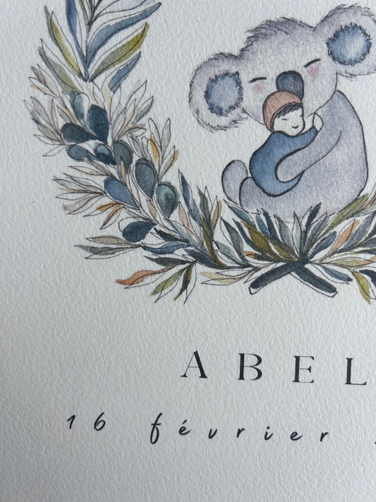 Affiche de Naissance Koala