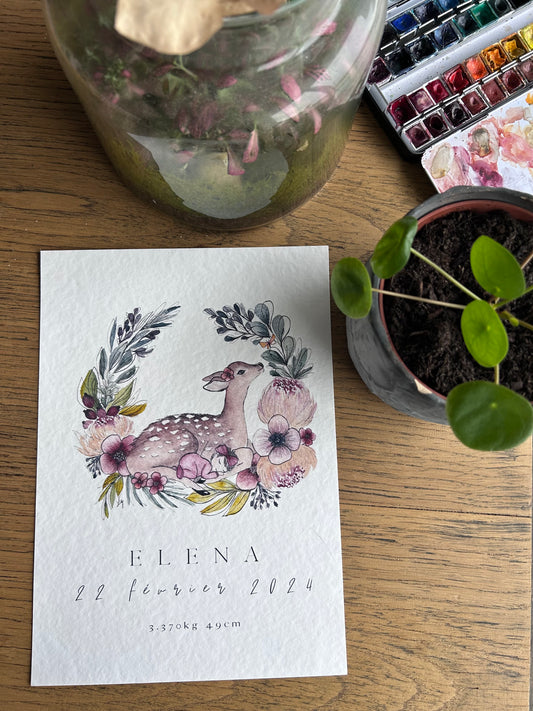 Affiche de Naissance Biche