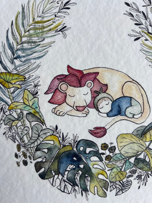 Affiche de Naissance Lion