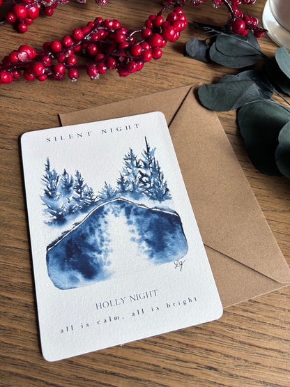 Lot de 9 cartes postales de Noël – Magie & Paysages enchantés