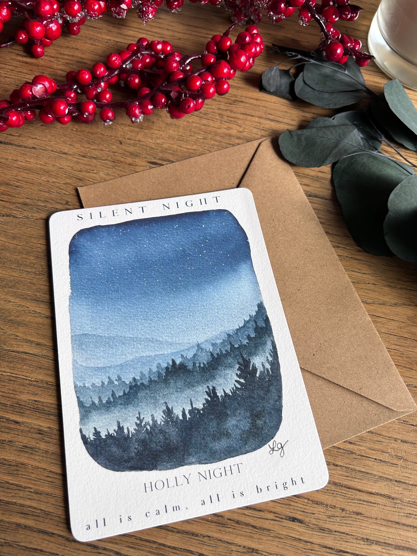 Lot de 9 cartes postales de Noël – Magie & Paysages enchantés