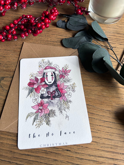 Lot de 5 cartes postales – Noël enchanté inspiré des Studios Ghibli