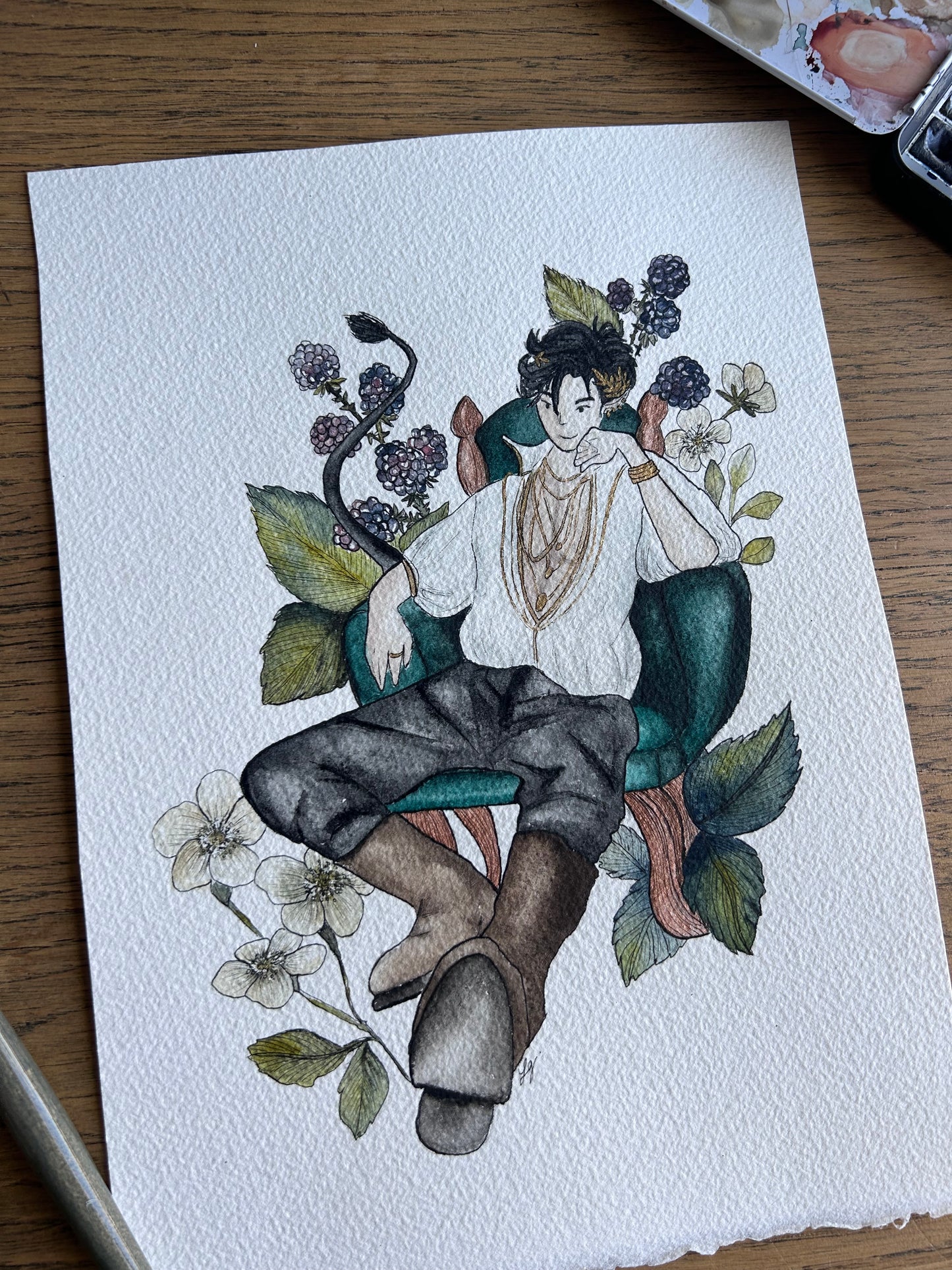 AQUARELLE ORIGINALE- Le Prince Cardan
