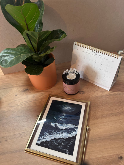 🌙 Collection "Ode à la Lune" – Gouache Originale N2