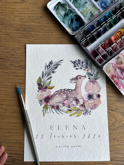 Affiche de Naissance Biche