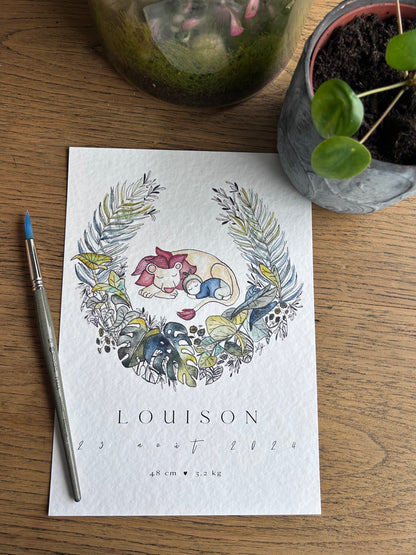 Affiche de Naissance Lion