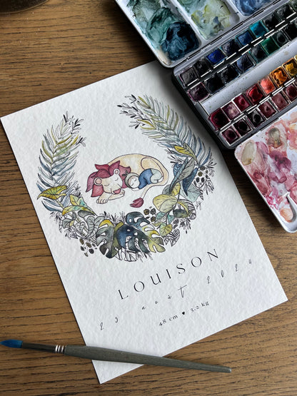 Affiche de Naissance Lion