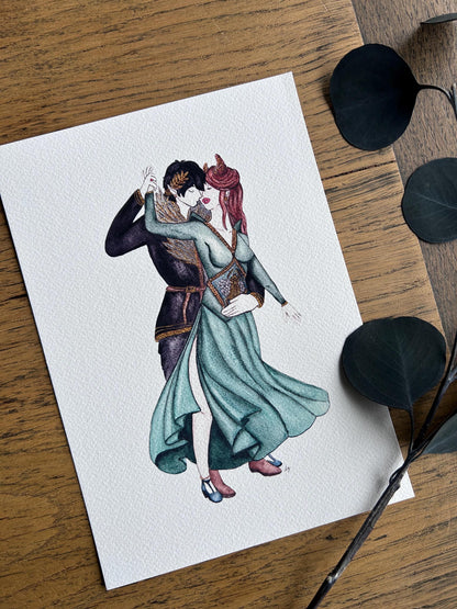 Print Prince Cardan et Jude Duarte danse