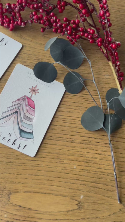 Lot de 5 cartes de Noël Harry Potter – Fine Art pour lecteurs & Dramione